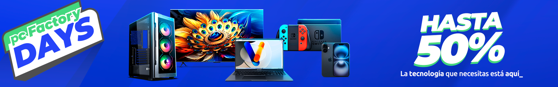 Header campaña Cyber de pc Factory