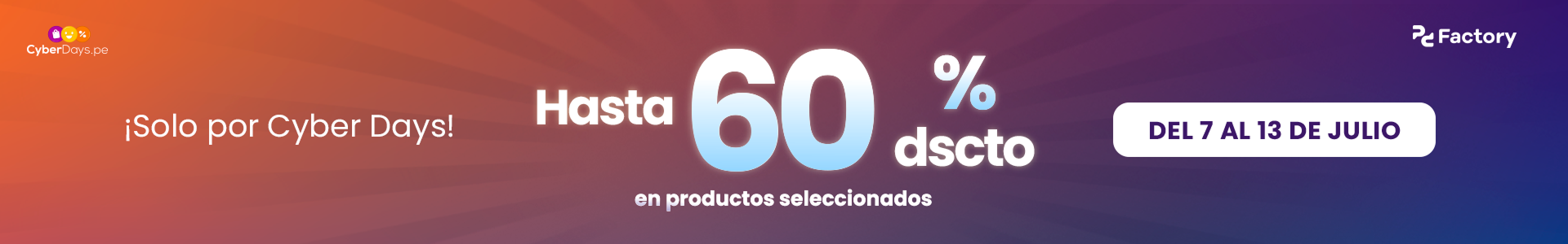 Header campaña Cyber de pc Factory