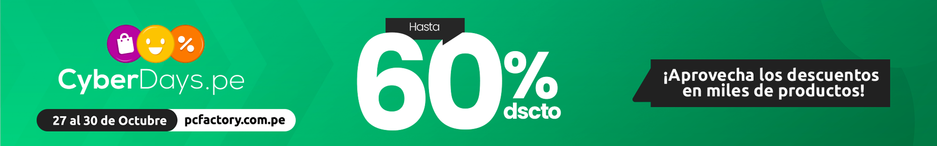 Header campaña Cyber de pc Factory