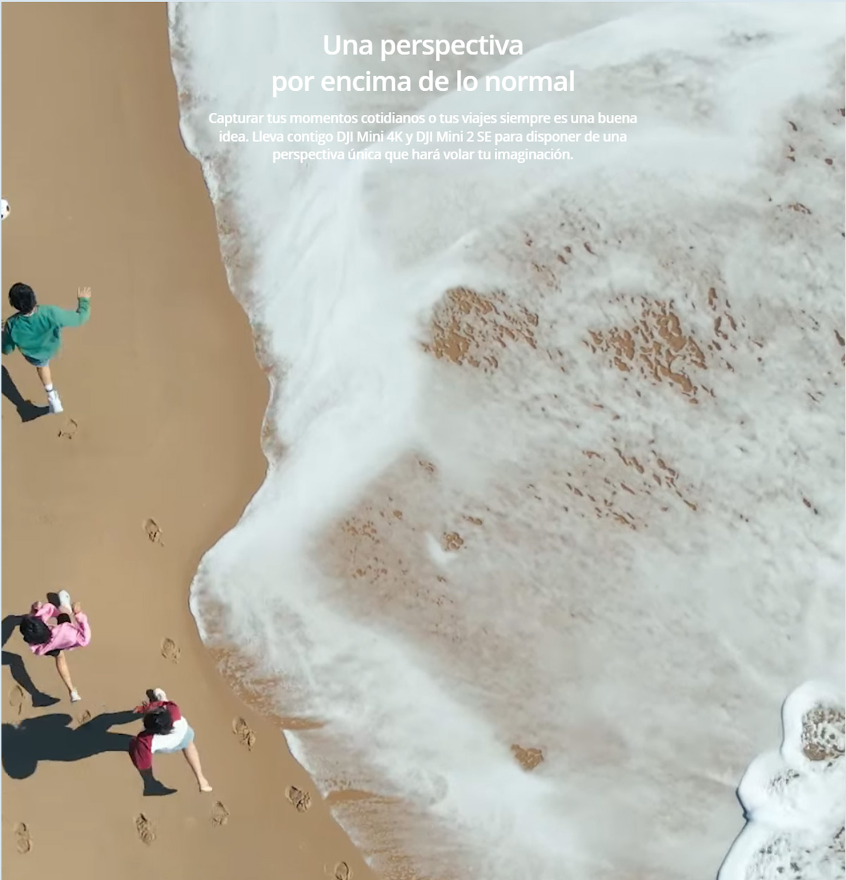 Detalle de la cámara del DJI Neo