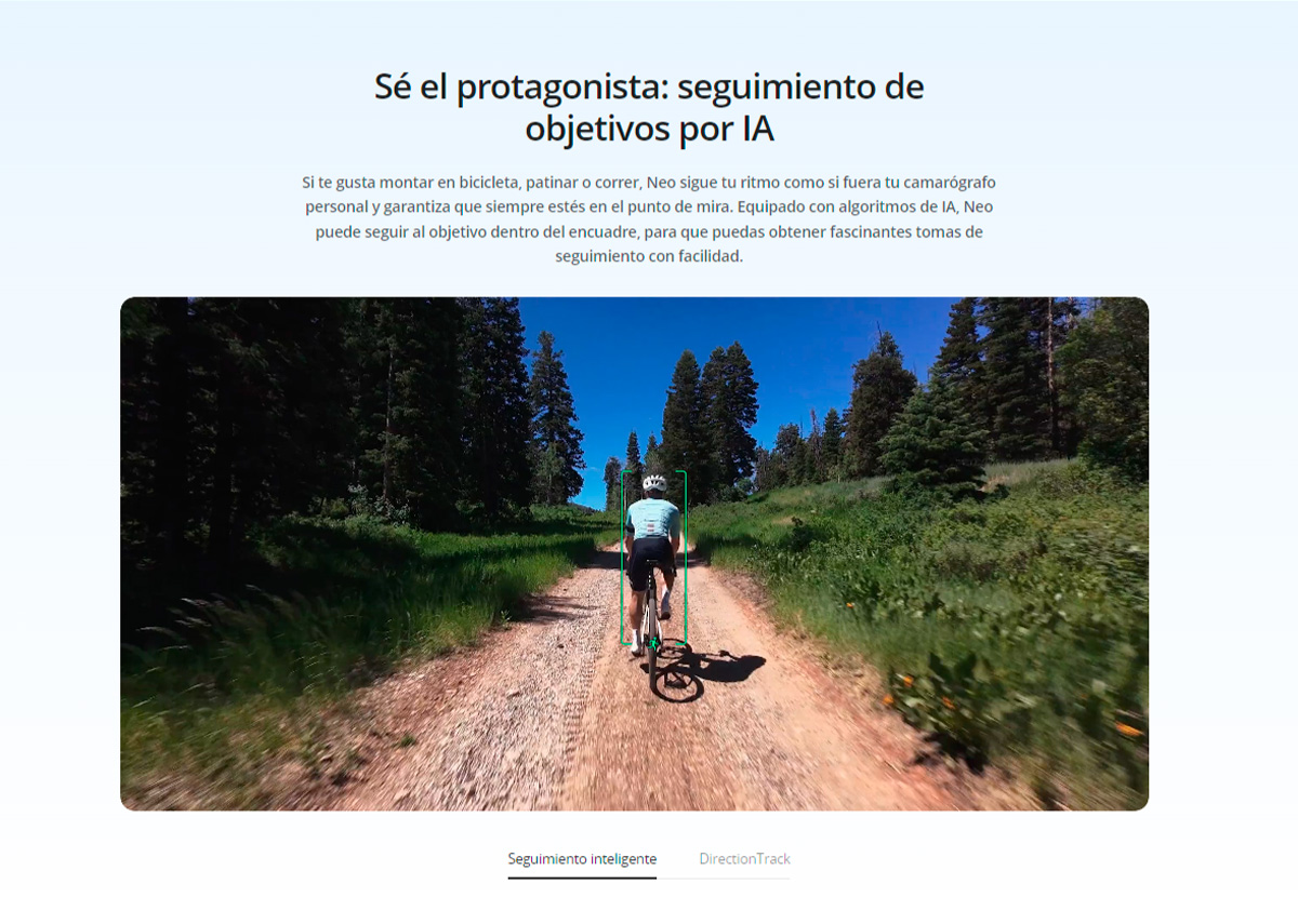 DJI Neo mostrando agilidad en vuelo