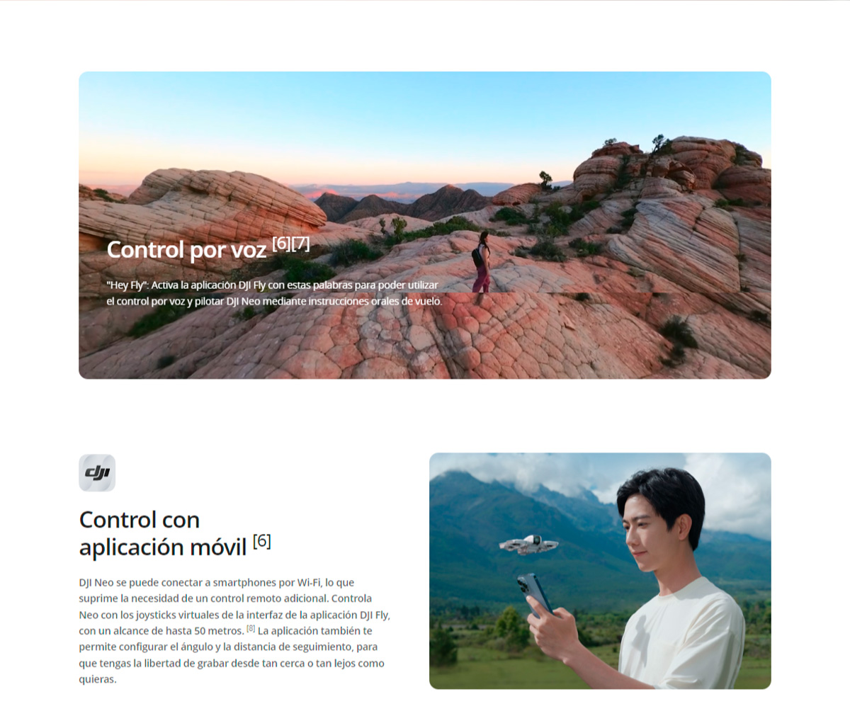 Grabación de video 4K con el DJI Neo