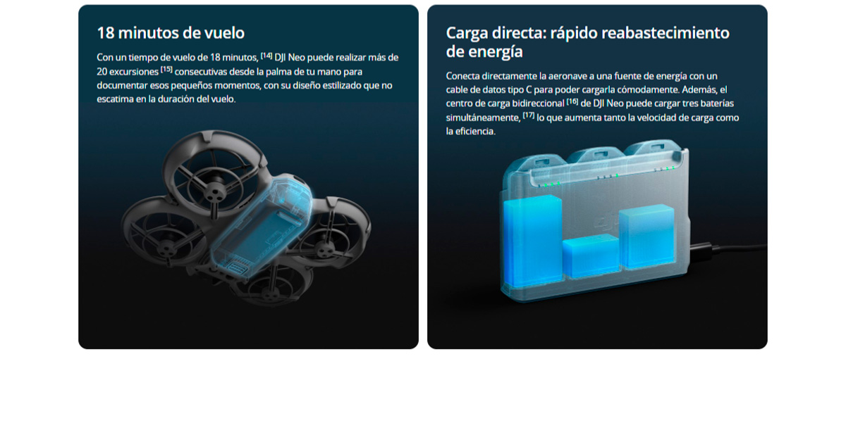 DJI Neo listo para la acción